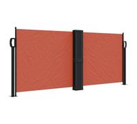 vidaXL Marquise latérale extensible rouge terracotta 100x600 cm
