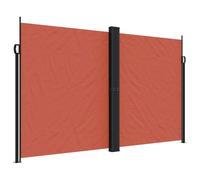 vidaXL Marquise latérale extensible rouge terracotta 200x1200 cm