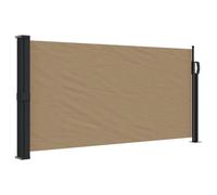 vidaXL Marquise latérale extensible Taupe 100x300 cm