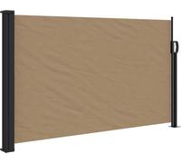 vidaXL Marquise latérale extensible Taupe 120x500 cm