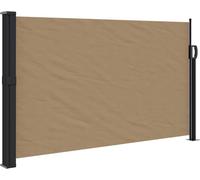 vidaXL Marquise latérale extensible Taupe 120x600 cm