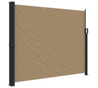 vidaXL Marquise latérale extensible Taupe 160x600 cm