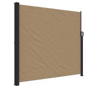 vidaXL Marquise latérale extensible Taupe 180x500 cm