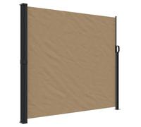 vidaXL Marquise latérale extensible Taupe 180x600 cm