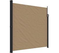 vidaXL Marquise latérale extensible Taupe 200x300 cm