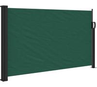 vidaXL Marquise latérale extensible vert foncé 120x500 cm