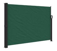 vidaXL Marquise latérale extensible vert foncé 140x300 cm