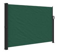 vidaXL Marquise latérale extensible vert foncé 140x500 cm