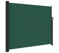 vidaXL Marquise latérale extensible vert foncé 160x600 cm