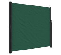vidaXL Marquise latérale extensible vert foncé 180x300 cm