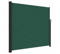 vidaXL Marquise latérale extensible vert foncé 180x500 cm