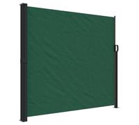 vidaXL Marquise latérale extensible vert foncé 180x600 cm