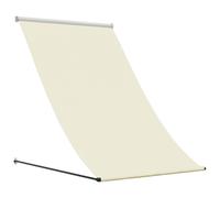 vidaXL Marquise rétractable Crème 100x150 cm Tissu et acier