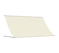 vidaXL Marquise rétractable Crème 300x150 cm Tissu et acier