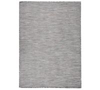 Buitenkleed platgeweven 200x280 cm bruin en blauw340819