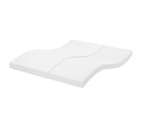 vidaXL Matelas en Mousse Blanc 180x210 cm 7 Zones dureté 20 ILD, Matelas de lit, Matelas de lit de Jour, Matelas en Mousse pour lit Double