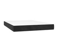 vidaXL Matelas à Ressorts ensachés 140 x 220 cm Noir