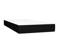 vidaXL Matelas à ressorts ensachés pour enfants Noir 80x160 cm Tissu Housse à fermeture éclair