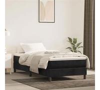 vidaXL Matelas à ressorts ensachés pour enfants 80x160 cm velours noir