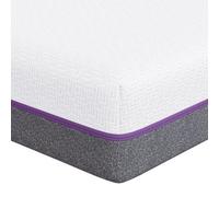 Vidaxl Matelas Blanc Et Gris Tissu Jacquard En Polyester 100%
