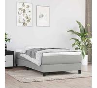 vidaXL Matelas de lit à ressorts ensachés fermeté moyenne 100x190x20 cm double tissu poids:17.4 kg 3127