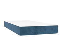 vidaXL Matelas de lit à Ressorts ensachés fermeté Moyenne Bleu foncé