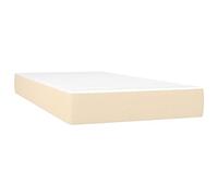 vidaXL Matelas de lit à Ressorts ensachés fermeté Moyenne Crème 90x200x20