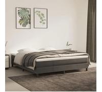 vidaXL Matelas à ressorts ensachés Fermeté moyenne Gris foncé 160x200x20 cm