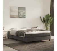 vidaXL Matelas de lit à ressorts ensachés Gris foncé 140x190x20 cm