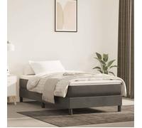 vidaXL Matelas à ressorts ensachés Gris foncé 90x190x20 cm