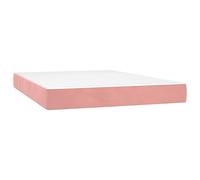 vidaXL Matelas de lit à Ressorts ensachés fermeté Moyenne Rose 140x190x20