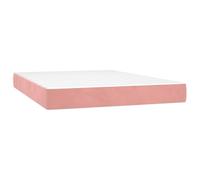 vidaXL Matelas de lit à Ressorts ensachés fermeté Moyenne Rose 140x210x20 cm Velours, Matelas, Matelas de lit, Matelas à sommier tapissier