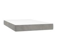 vidaXL Matelas à ressorts ensachés – Soutien moelleux Gris clair 120x220x20 cm