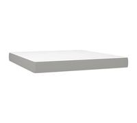 vidaXL Matelas de lit à ressorts ensachés Gris clair 160x200x20 cm