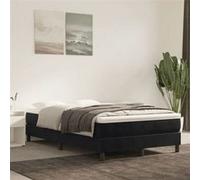 vidaXL Matelas de lit à ressorts ensachés noir 120x220 cm epaisseur 20 cm velours,matelas,matelas de lit,matelas à sommier tapissier G
