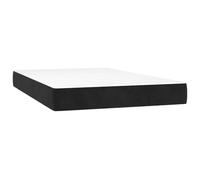 vidaXL Matelas à ressorts ensachés Noir 120x220x20 cm Velours