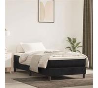 vidaXL Matelas de lit à ressorts ensachés noir 80x220x20 cm velours, matelas, matelas de lit, matelas à sommier tapissier, 4016596 G