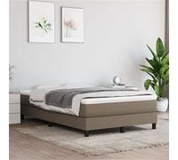 vidaXL Matelas de lit à ressorts ensachés Taupe 120x200x20 cm Tissu