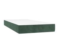 vidaXL Matelas de lit à ressorts ensachés Vert foncé 100x200x20 cm