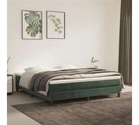 VidaXL Matelas Ressorts Ensachés Vert Foncé 180x200