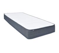 vidaXL Matelas de sommier tapissier fermeté Moyenne Matelas à Ressort Ensaché Chambre à Coucher Maison Intérieur Confortable Blanc et Gris Foncé 200x80x20 cm