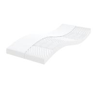 vidaXL Matelas en Mousse Blanc 100x200 cm 7 Zones dureté 20 ILD