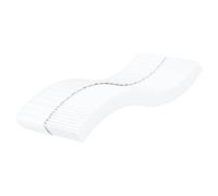 vidaXL Matelas en mousse 90x220 cm Blanc – H2/H3, 17 cm, 5 zones, accueil ferme, soutien souple