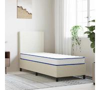 vidaXL Matelas en mousse à mémoire de forme blanc 80x200x17 cm doux