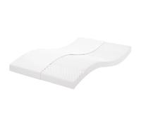 vidaXL Matelas en Mousse Blanc 140x220 cm 7 Zones dureté 20 ILD, Matelas de lit, Matelas de lit de Jour, Matelas en Mousse pour lit Double