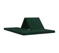 vidaXL Matelas Pliant 140 x 67 x 45 cm Vert foncé