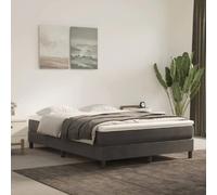 Matelas de lit à ressorts ensachés Gris foncé 140x200x20 cm G
