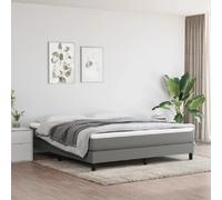 vidaXL Matelas Ressorts Ensachés 180x200 Gris Fonçé