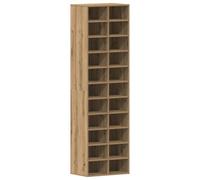vidaXL Meuble à Chaussures chêne Artisanal 54x34x183cm Bois ingénierie, Rangement de Chaussures, Armoire de Rangement de Chaussures, Organisateur de Chaussures