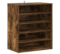 vidaXL Meuble à Chaussures Porte-Chaussures Etagère à Chaussures Armoire de Rangement Entrée Couloir Sonoma Gris 60x35x70 cm Bois d'Ingénierie